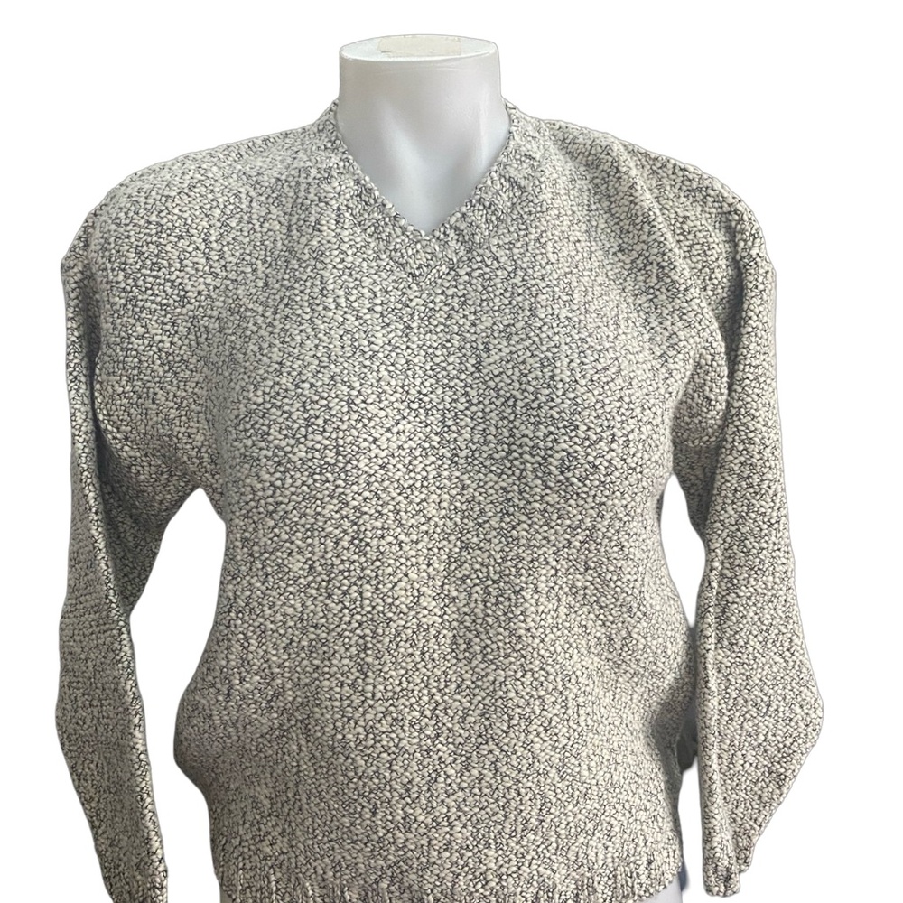 Vintage new RARE Black and White Patterned Sweater NWOT